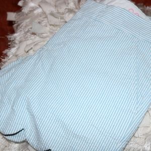 Lilly Pulitzer Seersucker Scalloped Shorts 000